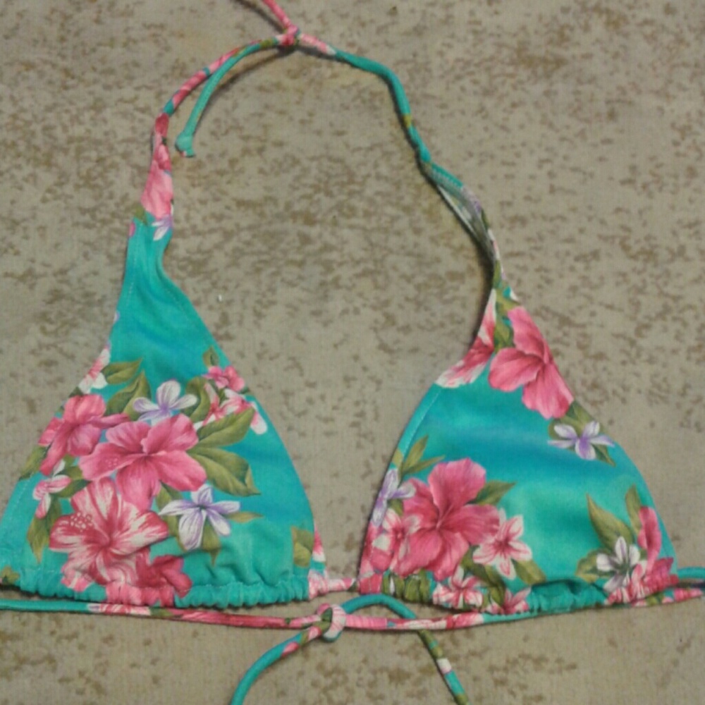 Dippers California Floral Bikini Top